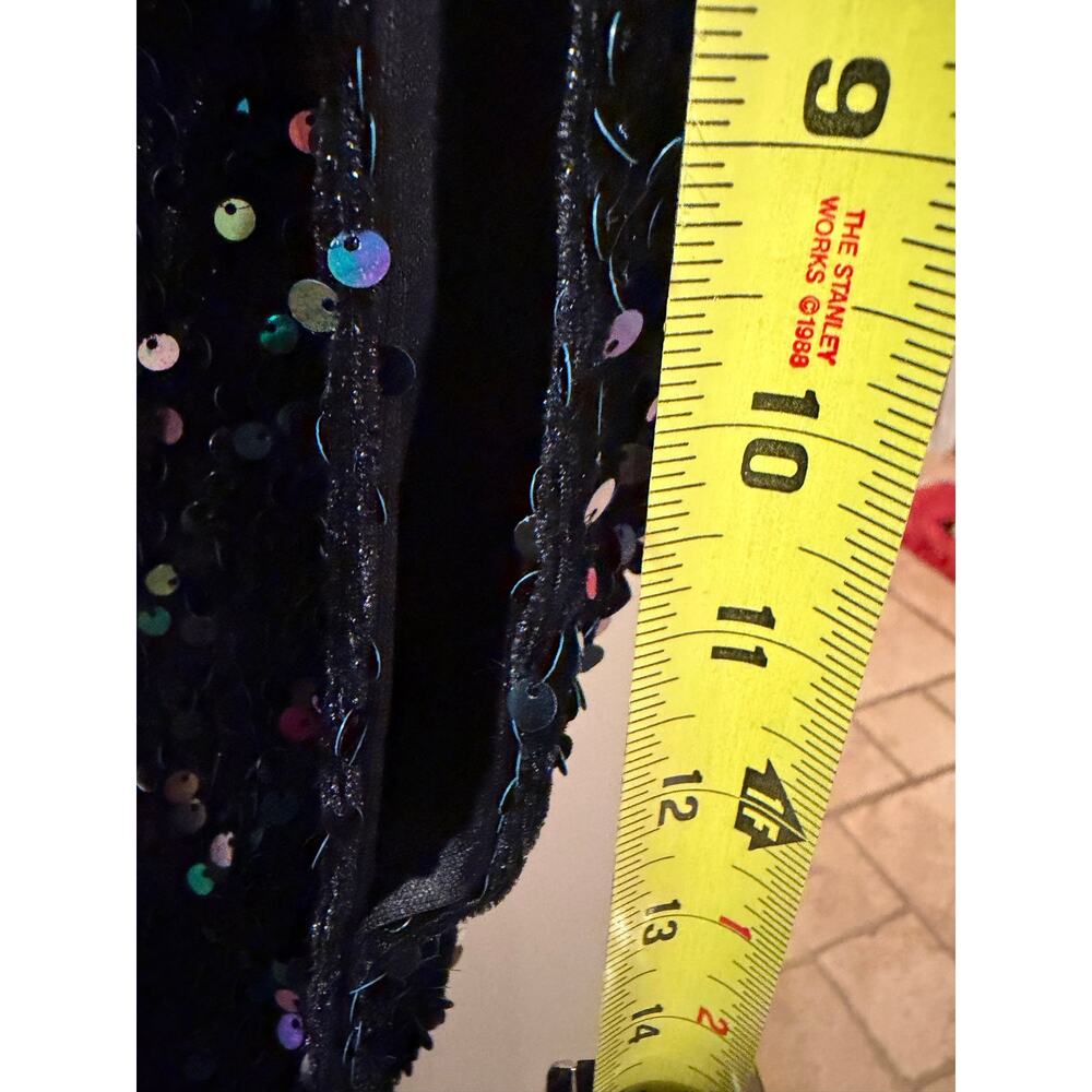 Torrid Black & Iridescent Sequined Open Ruana/Kimono Cover-up Plus Size NWT - Picture 10 of 11